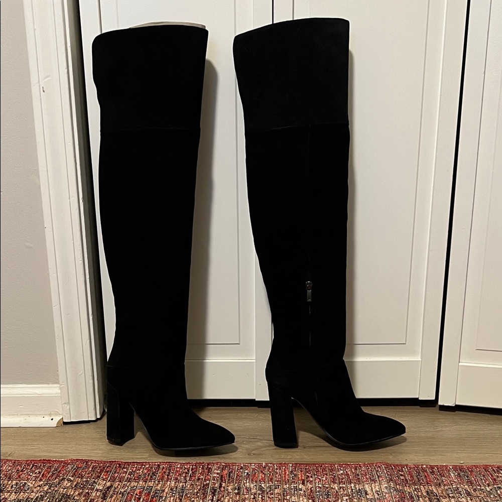 Marc Fisher Elegant Black Over-the-Knee Boots